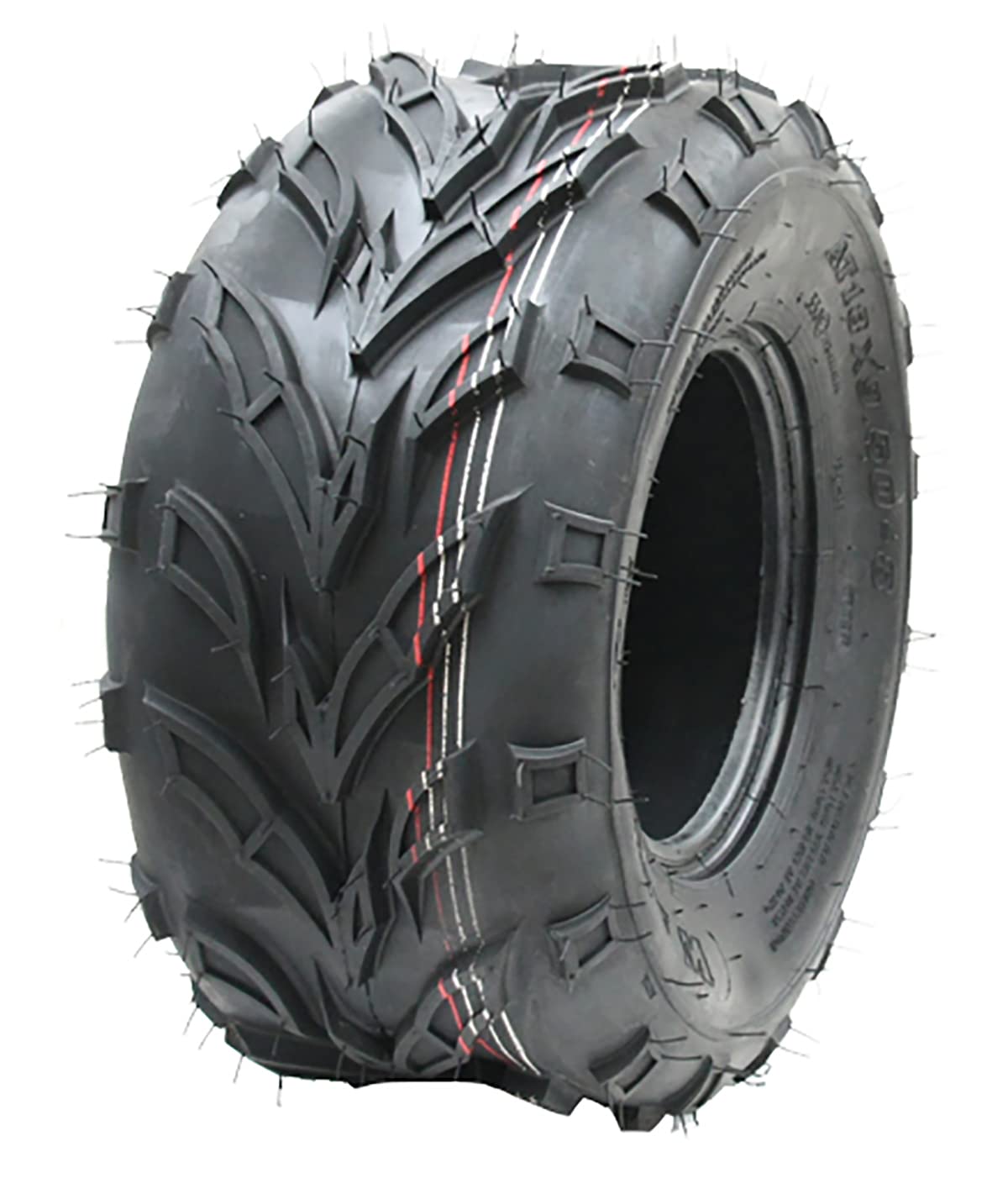 Parnells - 1 Stück 18x9.50-8 Tubeless Quad-Reifen - 6-Lagiger Wanda P361 mit 11 mm Profiltiefe, Durchmesser 455 mm, 218 mm Breite, Jeweils 115 kg bei 25 psi - für Atv-Quad-Anhänger, Straßenzulassung von Parnells