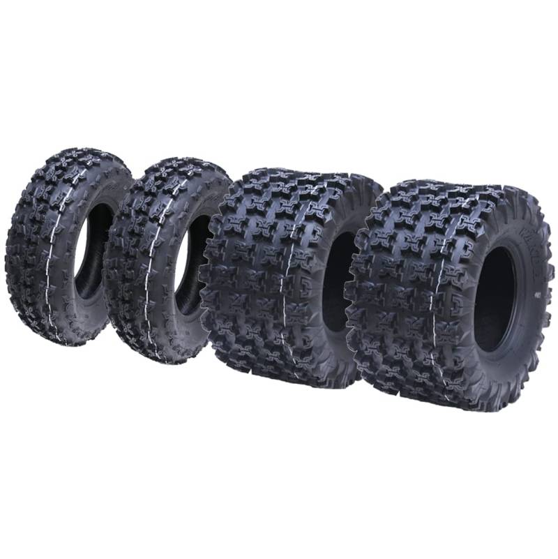 Quetschdruck Atv Quad Reifen 20x11.00-9 & 21x7.00-10 Wanda 6ply Rennen WP02 (Set Mit 4) von Parnells