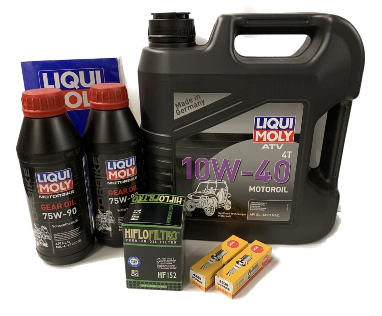 Liqui Moly Ölwechselset Motoröl Ölfilter Zündkerzen Getiebeöl Cfmoto Cforce 1000 von Parts Europe