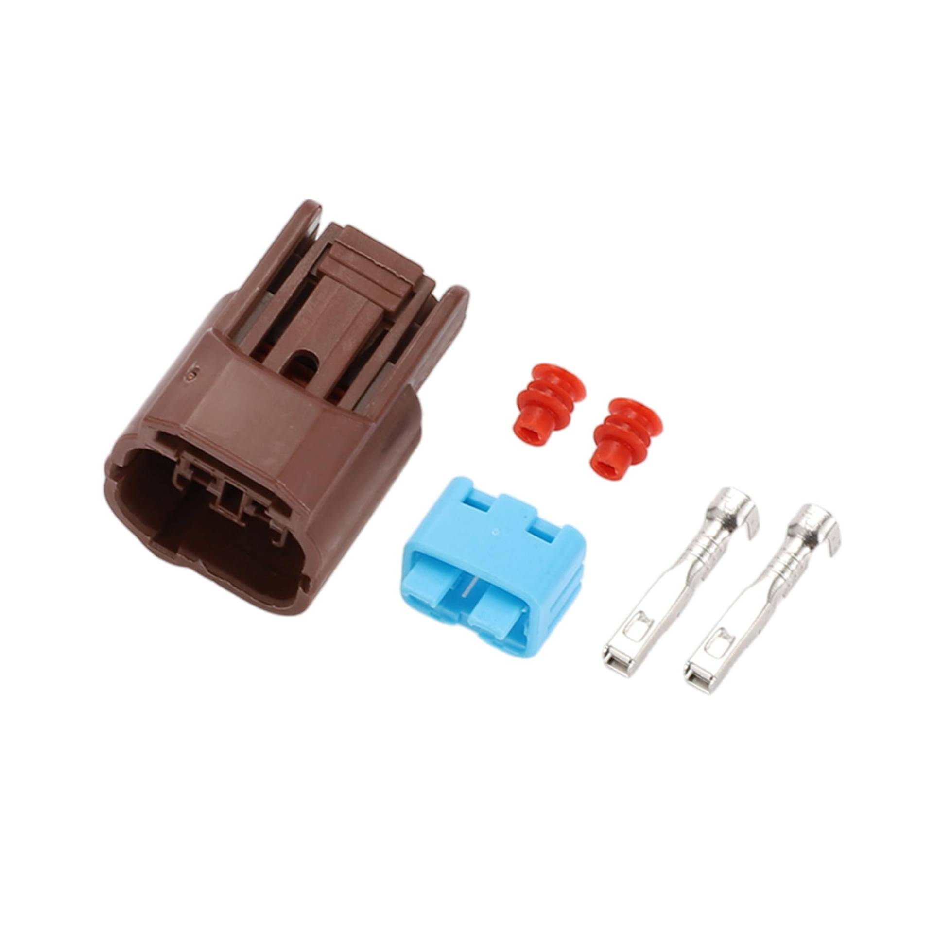 Partuto 2 Pin Transmission Solenoid Valve Connector Plug - Auto-Weiblicher Drahtanschlussstecker - für Honda Kunststoff Braun - 1 Satz von Partuto