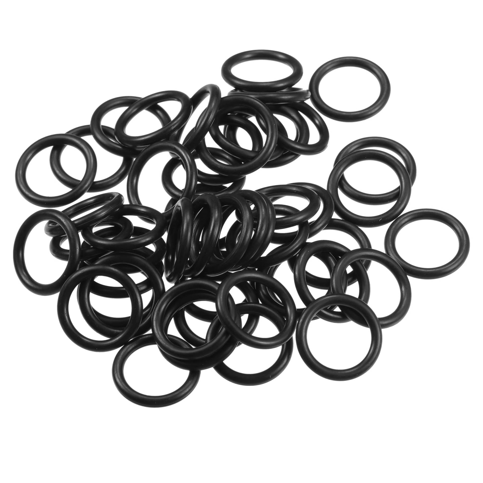 Partuto 50 Stück 11mm ID x 2mm CS Universal Auto O-Ring Dichtung - Auto - Wasserhahn Reparatur LKW SUV Anhänger Rohr Abdichtung Wasserdicht - NBR Gummi Schwarz von Partuto