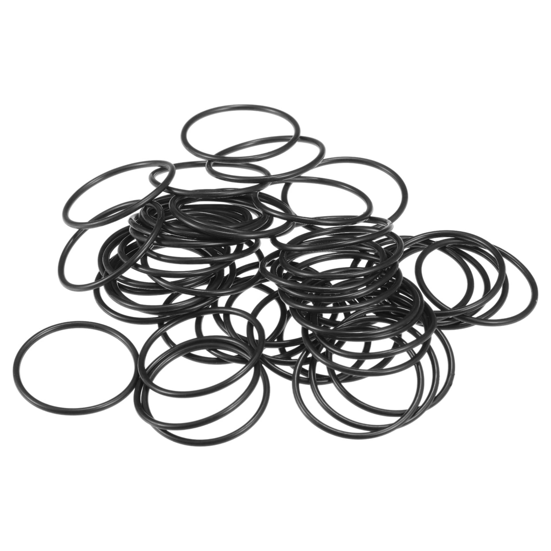 Partuto 50 Stück 24mm ID x 1,5mm CS Universal Auto O-Ring Dichtung - Auto - Wasserhahn Reparatur LKW SUV Anhänger Rohr Abdichtung Wasserdicht - NBR Gummi Schwarz von Partuto