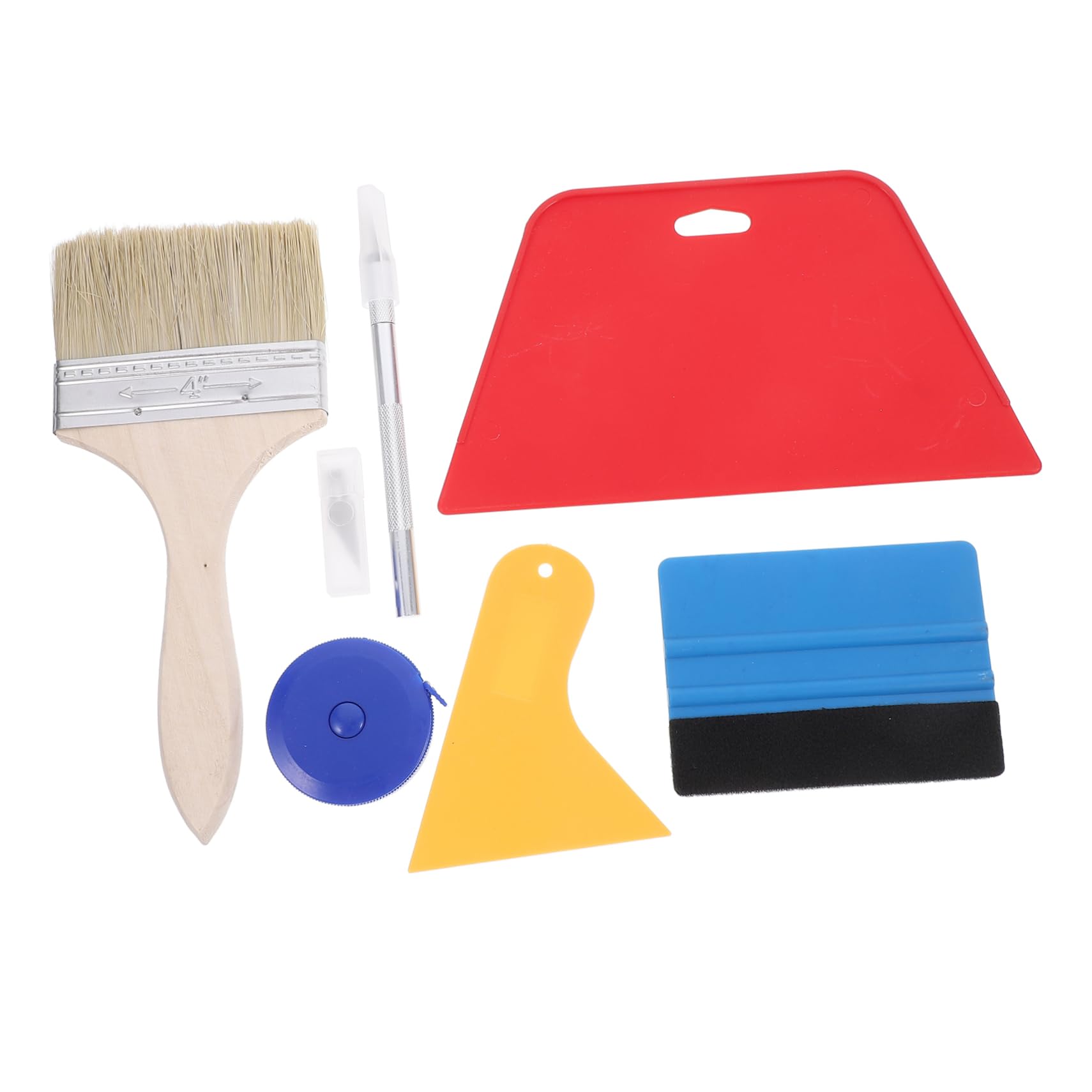 PartyKindom 1 Satz Autofilm-Tool Kunsttapete Organizer für Küchenspülen Veranstalter Streifen Papier Autofolie Werkzeugset Folienrakel Schaber Set Tapetenwerkzeuge zum Glätten Tapeten-Kit PVC von PartyKindom