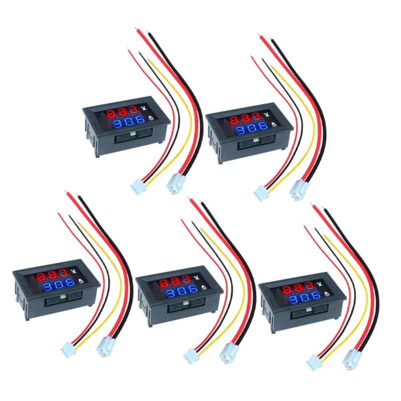 PartyKindom 10A Digitaler Spannungs Und Strommesser DC Voltmeter Amperemeter Panel Anzeige Für Auto Farben + Präzises Messgerät Für Spannung Und Strom von PartyKindom