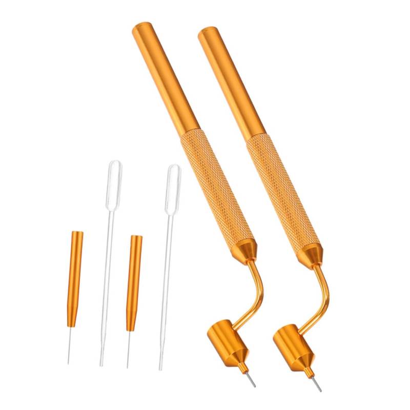 PartyKindom 2 Sets Auto Lackierstift Tropfer Autolackstift Auto Augentropfer Autokratzer Reparaturset Feinlinien Flüssigkeitsschreiber Farbapplikator Feinlinien Malstift von PartyKindom