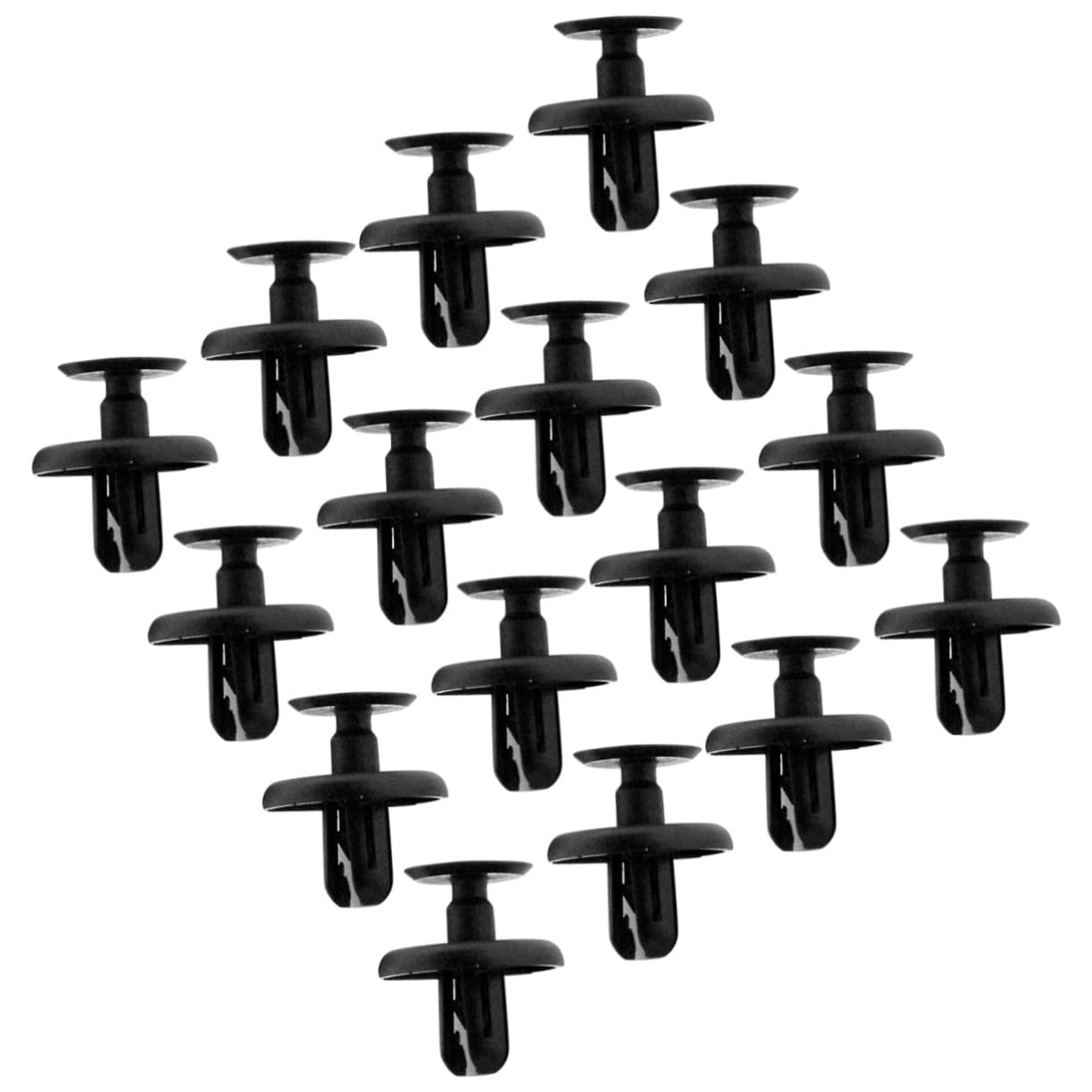 PartyKindom 20St Nietverschluss Trim Clips kunststoffclips Cars Accessories Auto Accessoires zubehör fürs Auto car Accessory car Accessories Clips drücken Auto Stoßstange Push-Clip Black von PartyKindom