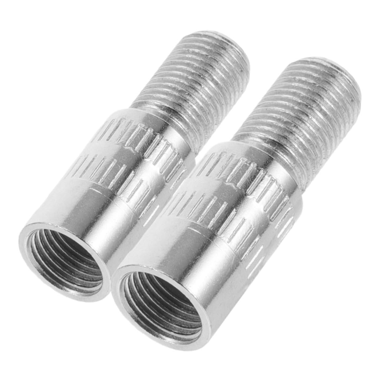 PartyKindom 2st Ventilverlängerungskappe Reifenventilverlängerungsadapter Ventilverlängerungen Für Autoreifen Schrader Ventil Verlängerung Scooter-Adapter Autostecker Adapter Metall Silver von PartyKindom