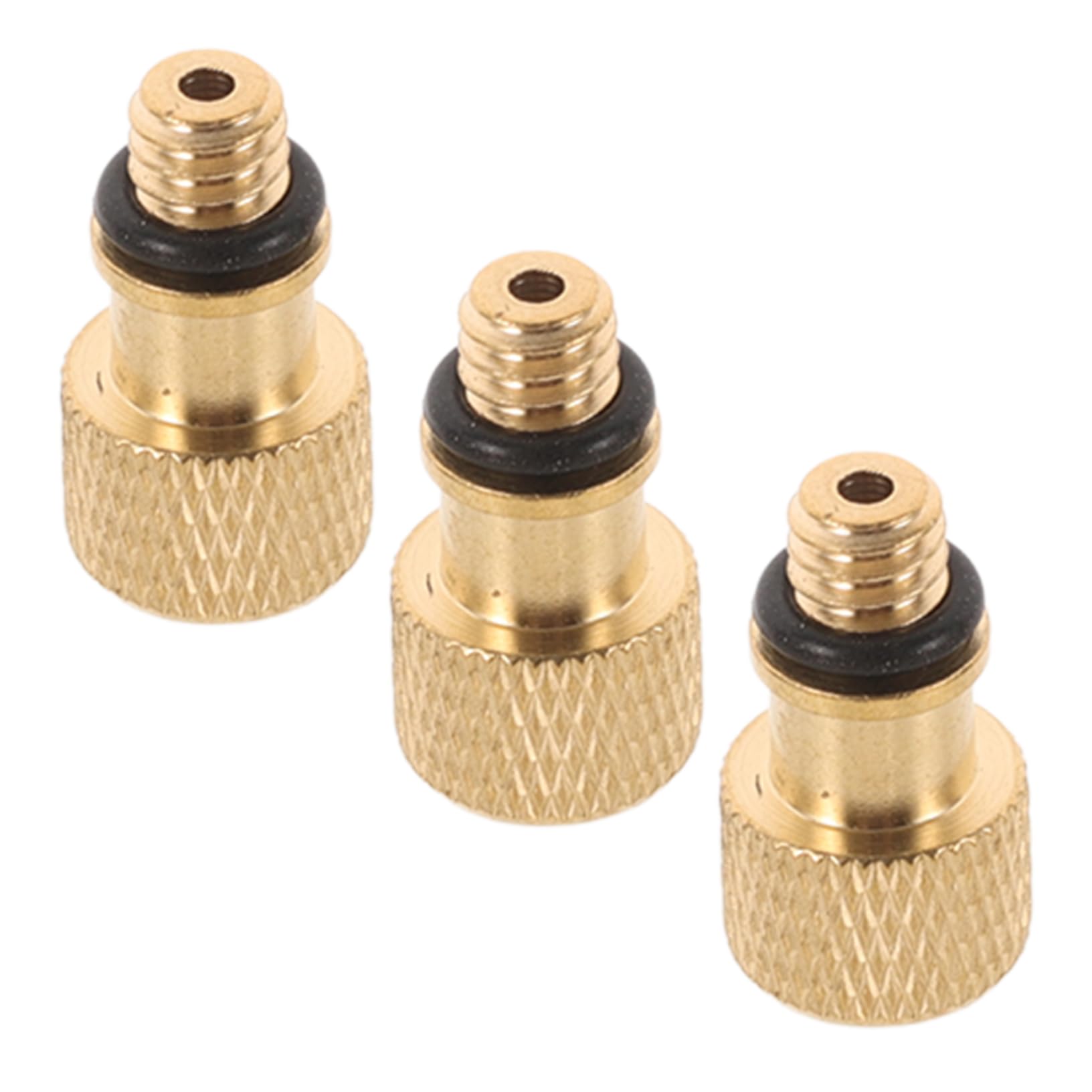 PartyKindom 3st Fahrradpumpe Luftkompressor-aufblasventiladapter Ventilverlängerung Fahrrad Presta Presta-Adapter Presta-ventil-Adapter Presta-ventil Für Luftkompressor Golden Kupfer von PartyKindom