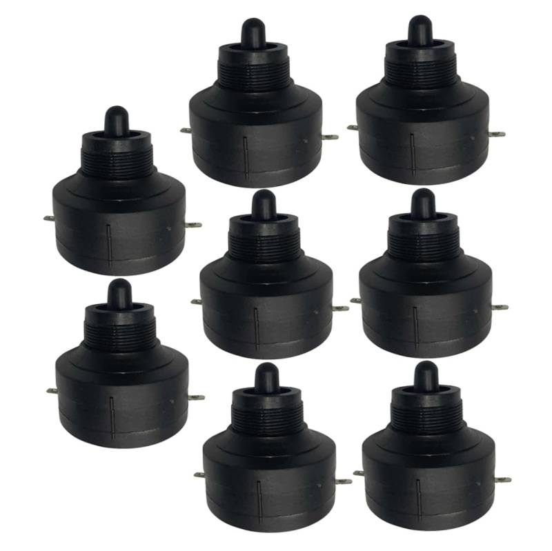 PartyKindom 8 Stk Piezo Elektrischer Kopf Auto Zubehör Lautsprecher Autozubehör Mini Hochtöner Horn Automatische Hochtöner Audio-hochtöner Für Auto Hochtonhorn Für Auto Black Plastik von PartyKindom