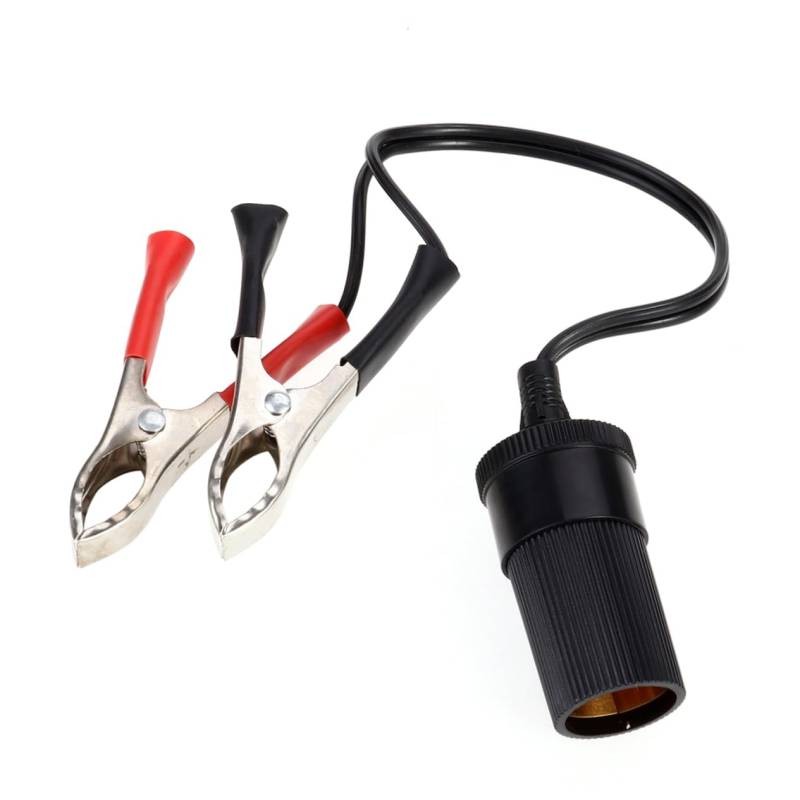 PartyKindom Adapter Für Zigarettenanzünder Autozubehör Autozubehör Zubehör Für Autos Autobatterie Clips Autobatterie Krokodilklemme Schwarz von PartyKindom