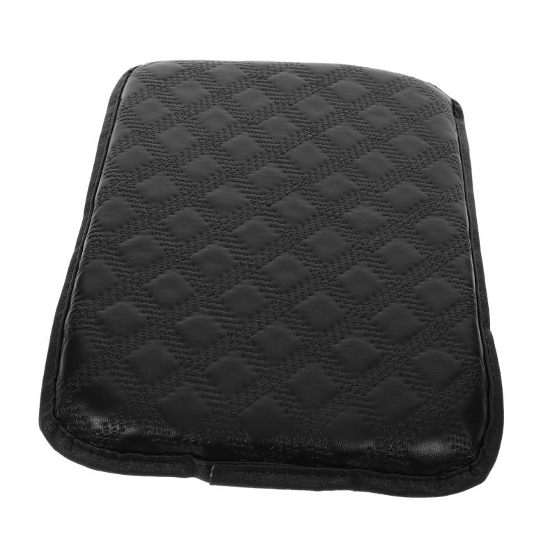 PartyKindom Auto Armlehnenpolster Universal Mittelarmlehne Kissen Für Fahrzeuge Wasserdichtes Auto Armrest Pad Bequemes Polster Für SUV Und Limousine Schwarzes Design Mit Rautenmuster von PartyKindom