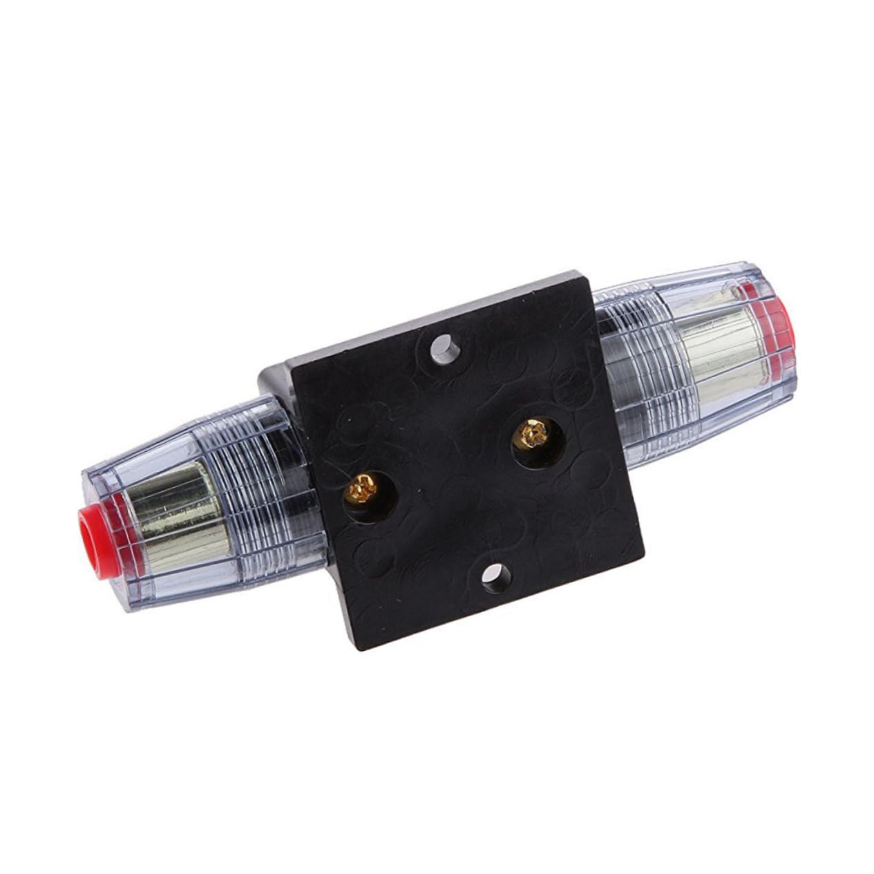 PartyKindom Auto-Audio-Sicherung lichtbrecher trennscheiben kfz sicherungsautomat leistungsschalter the breaker Car Audio Fuse Inline-Sicherungsautomat Manueller Reset Black von PartyKindom