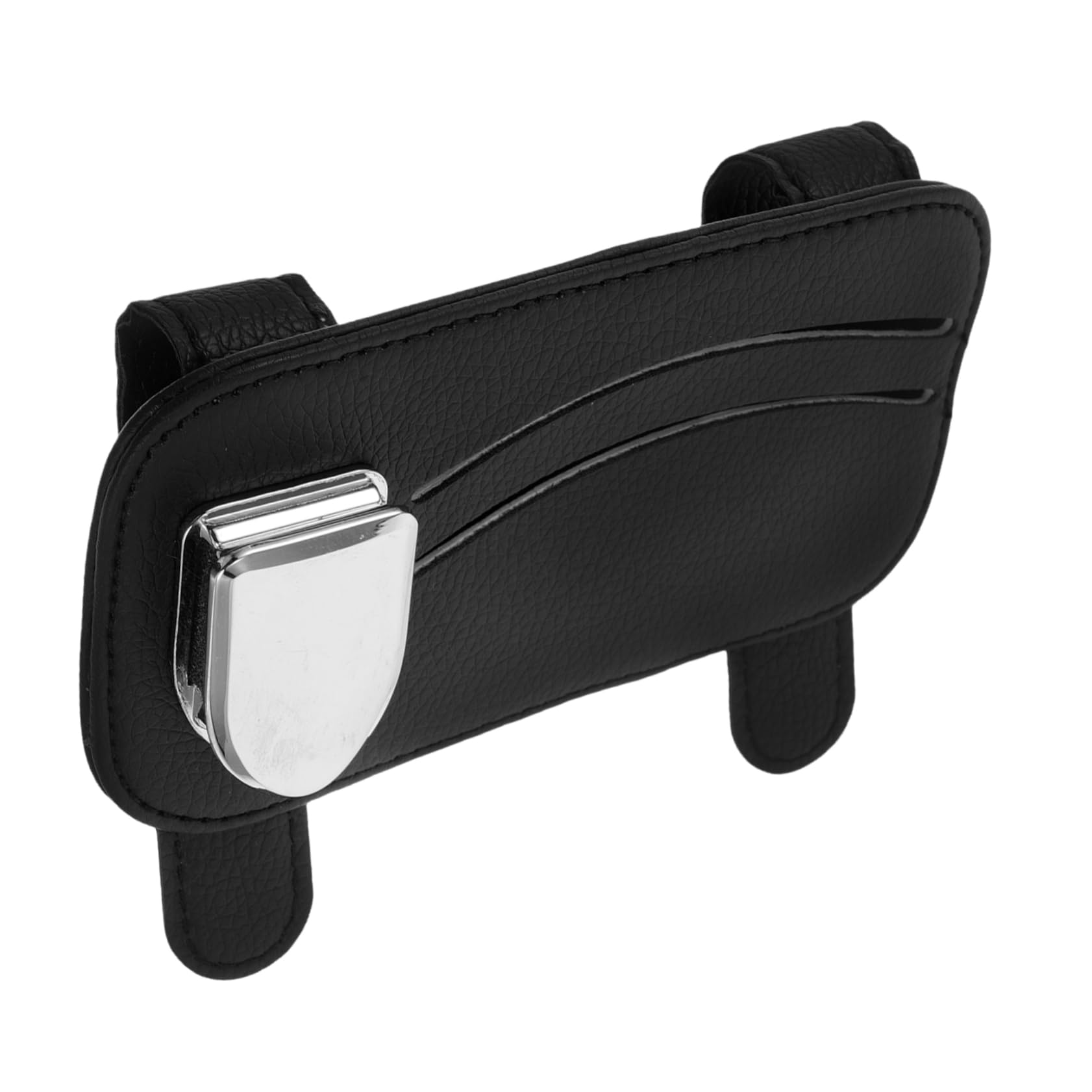 PartyKindom Auto Brillenhalter LKW-Accessoires Für Damen Auto-brillenhalter Sonnenbrillen-visierhalter Visierspeicher Visierclips Für Autos Autozubehör LKW-innenausstattung Pu-Leder Black von PartyKindom