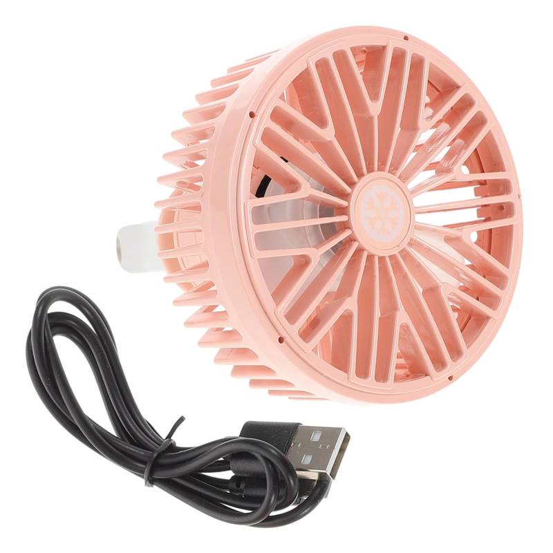 PartyKindom Auto Kleiner Lüfter Für Die Automobilindustrie Usb Autolüfter Lüftungsventilator Für Den Innenraum Eines Autos Usb-lüfter Tragbar Auto Usb-lüfter Wohnmobil-fan Rosa Abs von PartyKindom