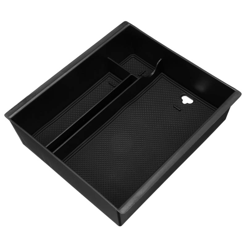 PartyKindom Center Console Tray Für Modell 3 Präzise Passform Mit PVC Matte Auto Organizer Für Innenraumaccessoires Praktische Aufbewahrungslösung Für Fahrzeuge von PartyKindom