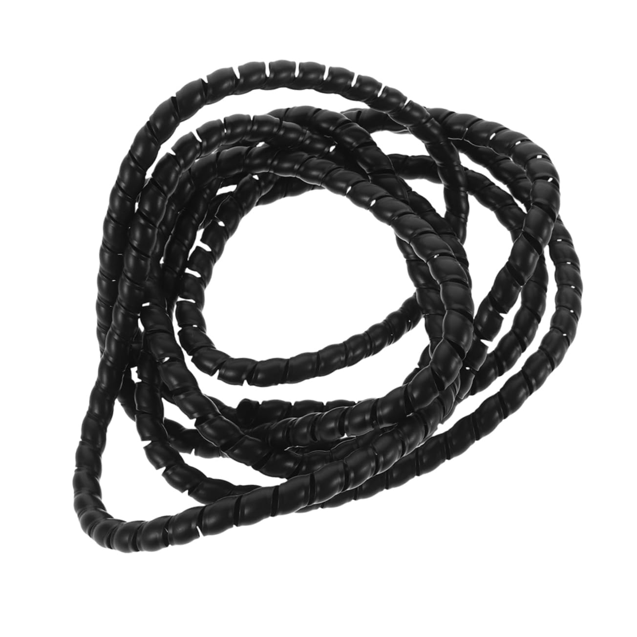 PartyKindom Kabelschutz Gestrickte Kabelumwicklung Schwarzer Drahtschlauch Drahtschutzhülse Flexible Drahtabdeckungen Spiralförmige Kabelumwicklung Kabel-Organizer-Schlauch Pp Black von PartyKindom