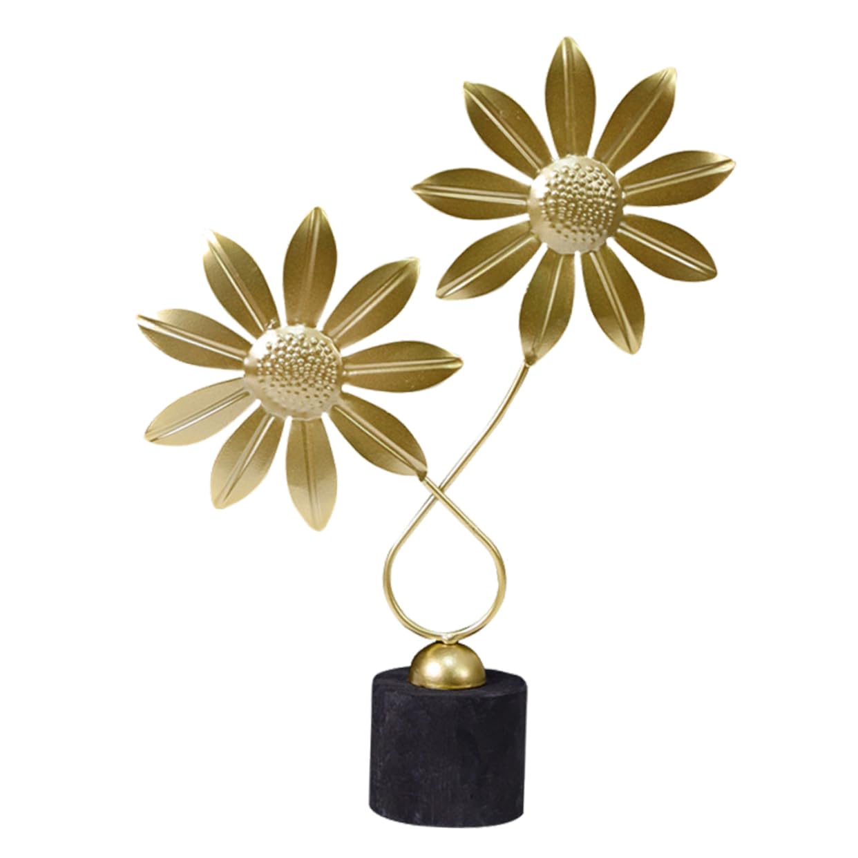 PartyKindom Leichte Luxus schmiedeeiserne Ornamente Blattdekor aus Metalleisen Blumenornamente frühlingsdeko für zu Hause hölzern Golden von PartyKindom