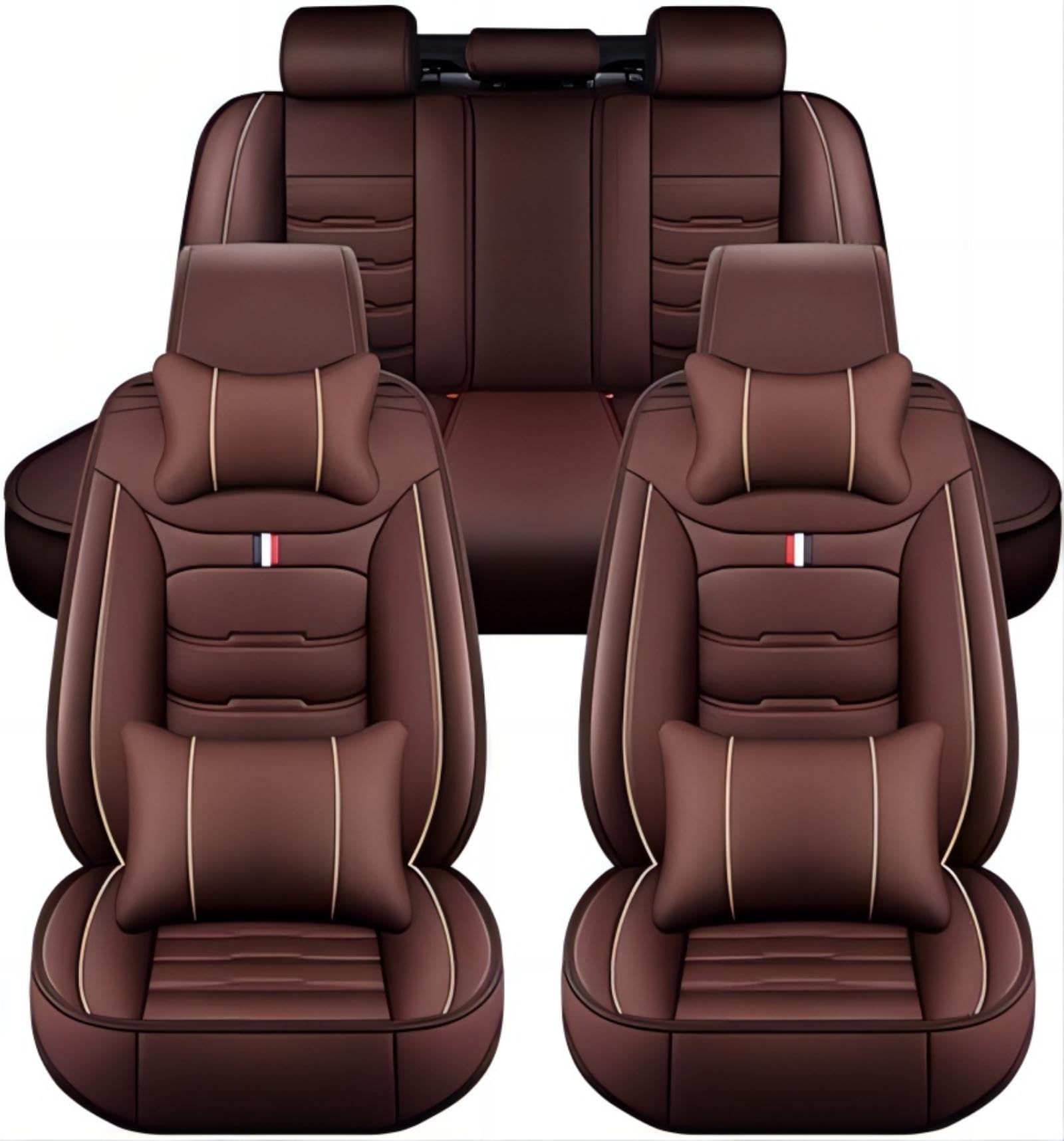 Passion88 Sitzbezüge Auto für Cadillac XT4 2018 2019 2020 2021 2022, Bequem Wasserdicht rutschfest Sitzschoner, Sitzbezug Auto Set, Airbag Kompatibel, Auto Zubehör,D von Passion88