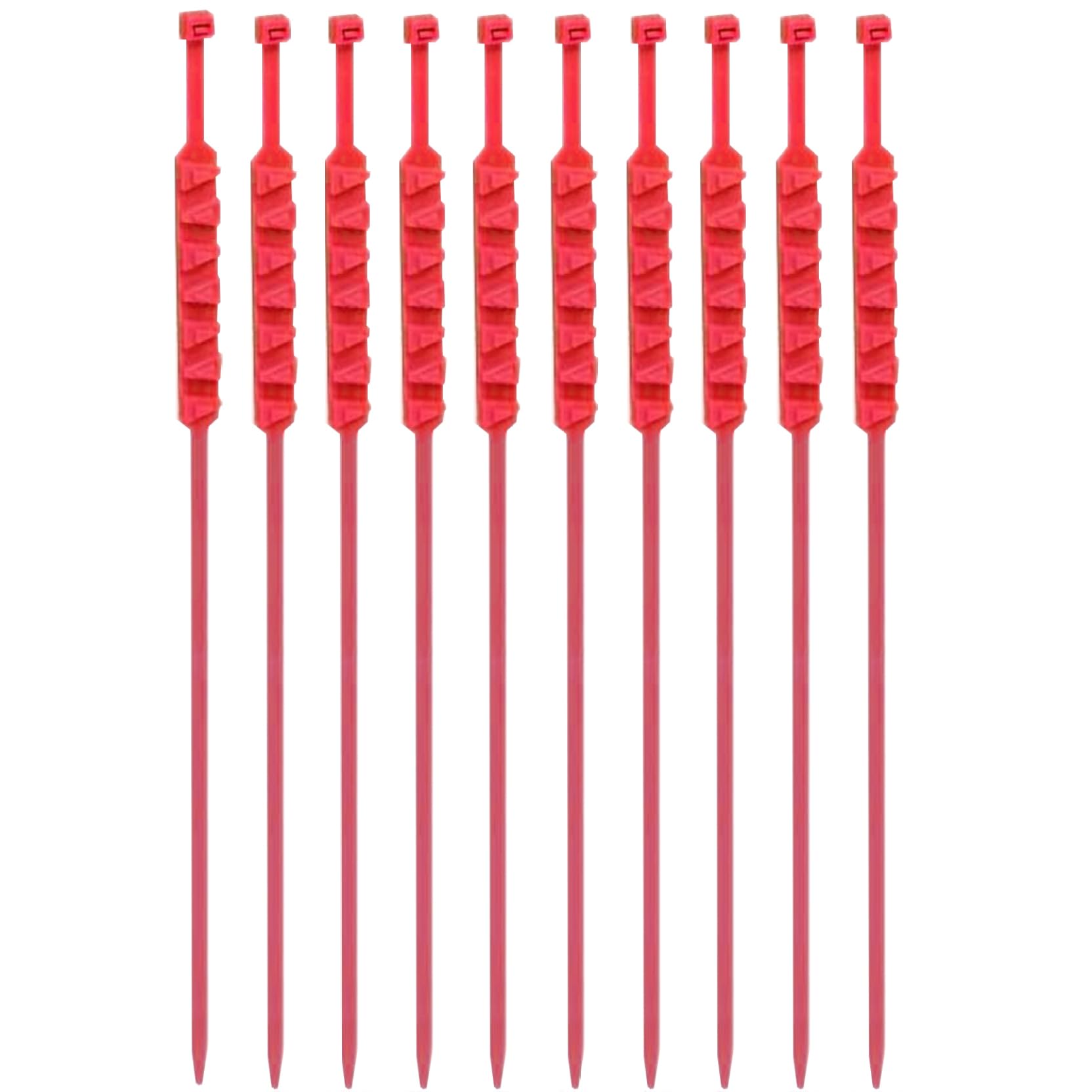 Schneeketten für E-Bike-Motorrad 10pcs Nicht-Schlupf-Reifenketten Universal Radketten für Schnee Nylon Eis brechen mehrschichtige Zähne Winter Schneereifenketten, rote Schneeketten von Pastoralist