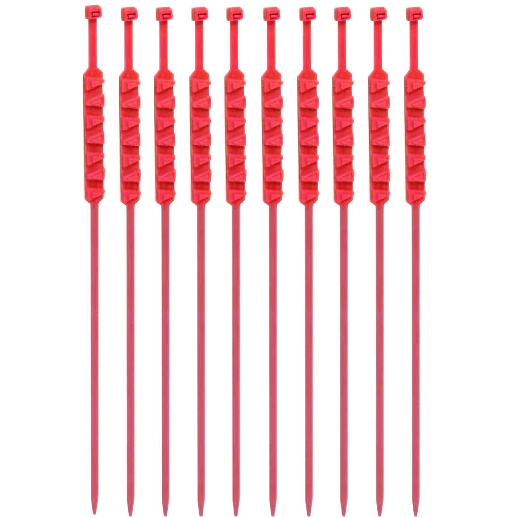 Schneeketten für E-Bike-Motorrad 10pcs Nicht-Schlupf-Reifenketten universelle Radketten für Schnee Nylon Eis brechen mehrschichtige Zähne Winter Schneereifenketten, rote Schneeketten, Schneeketten von Pastoralist