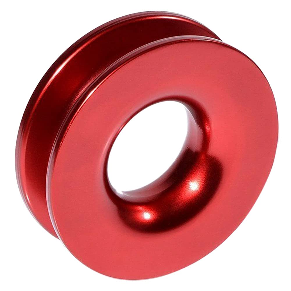 Pasyauer Aluminium Ring Snatch-Ring 41000Lb für 3/8 1/2 Synthetisches Winden Seil ROT von Pasyauer