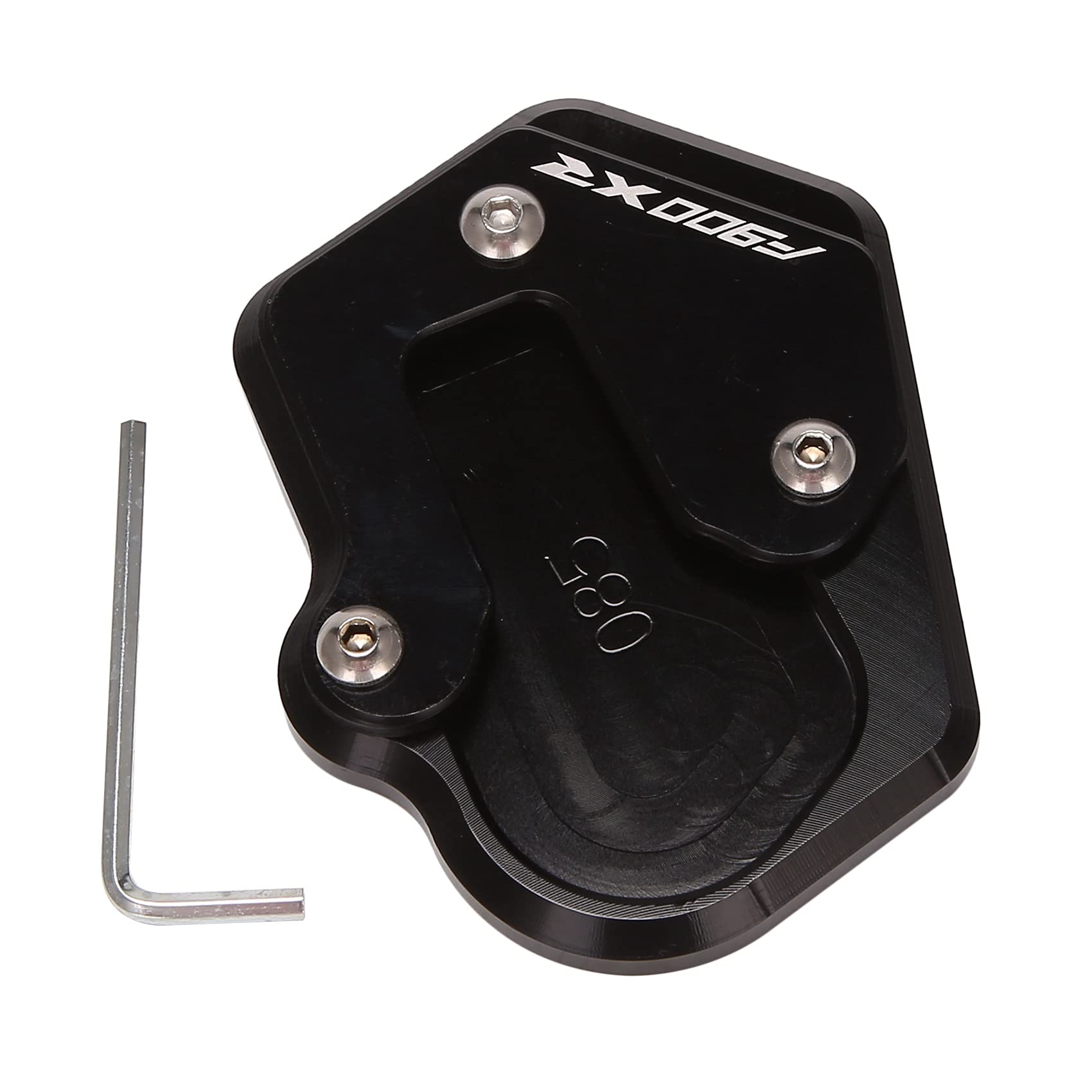 Pasyauer Motor Kickstand Fuß Seiten StäNder VerläNgerungs Kissen StüTz Platte für F900XR F900 XR F 900XR 2020 (Schwarz) von Pasyauer