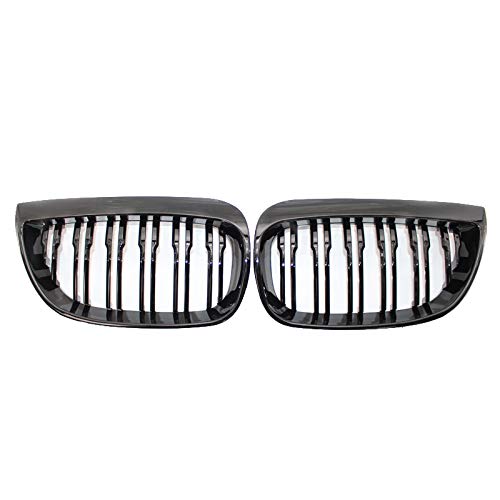 Pasyauer Vordere Niere Doppellinien Gitter Sport Grill für E81 E87 E88 1Er 2004-2007 Gloss Schwarz von Pasyauer