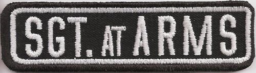 Biker SGT at ARMS Rangabzeichen Namensschild RankPatch Aufnäher Patch von Patch