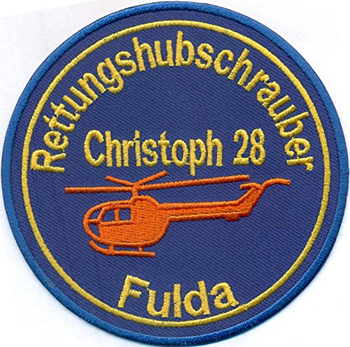 Patch Christoph 28 Fulda Rettungshubschrauber Luftrettung Helikopter Aufnäher Abzeichen von Patch