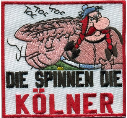 Die Spinnen Die Anti KOELNER Obelix Fussball Fanclub Kutte Aufnäher Patch von Individual Software