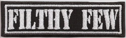 Filthy Few Biker MC Motorcycle Club Rangabzeichen Biker Aufnäher Patch Abzeichen von Patch