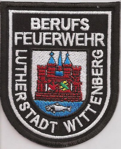 Feuerwehr Berufsfeuerwehr Lutherstadt Wittenberg Uniform Abzeichen Aufnäher von Patch