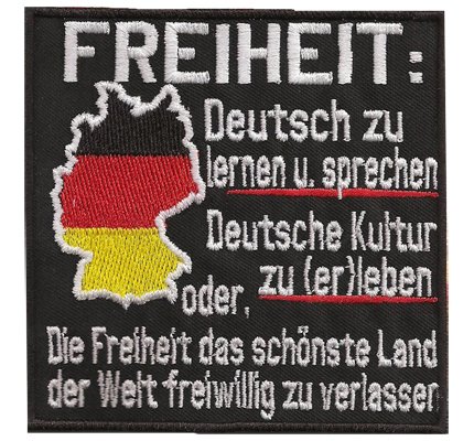 Patch Freiheit Deutschland Karte Der Patriot Biker Rocker Kutte Aufnäher von Patch