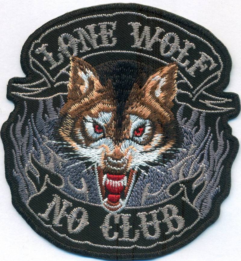 Lonely Wolf Lone Wolf No Club Pack Biker Motorcycleclub MC Aufnäher Patch von Individual Software