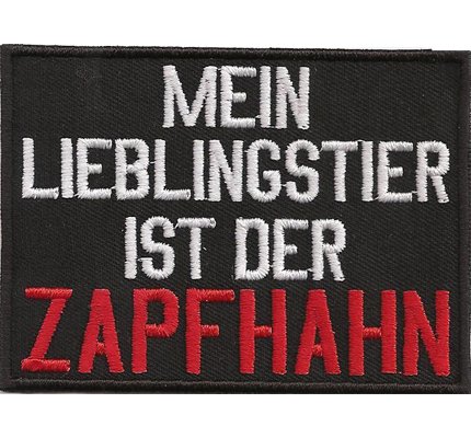 Mein Lieblingstier ist der Zapfhahn, Junggesellenabschied, Patch Aufnäher von Patch