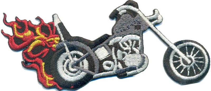 Motorrad Brennendes Motorcycle Racing Biker Aufnäher Patch Abzeichen von Patch