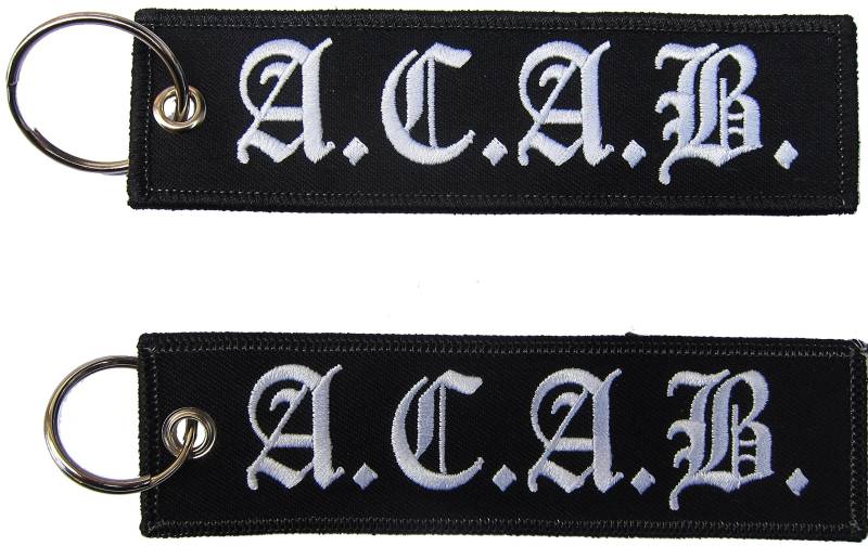 Patch ACAB All Cops Are My Best Friends Ultras Aufnäher gestickter Schlüsselanhänger Keychain von Patch