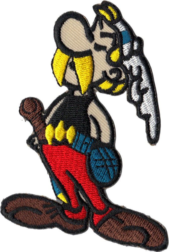 Asterix und Obelix Wickinger Vicking Gallier Comic Biker Rockabilly Aufnäher Patch von Patch