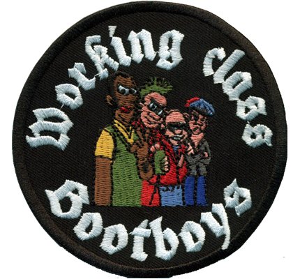 Working Class Bootboys Comic Ultras Arbeiterklasse Hooligan Biker Aufnäher Patch von Patch