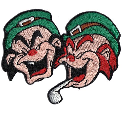 Trolle Irish Celtic Droll St Patrics Day English Biker Rocker Patch Aufnäher Abzeichen von Patch