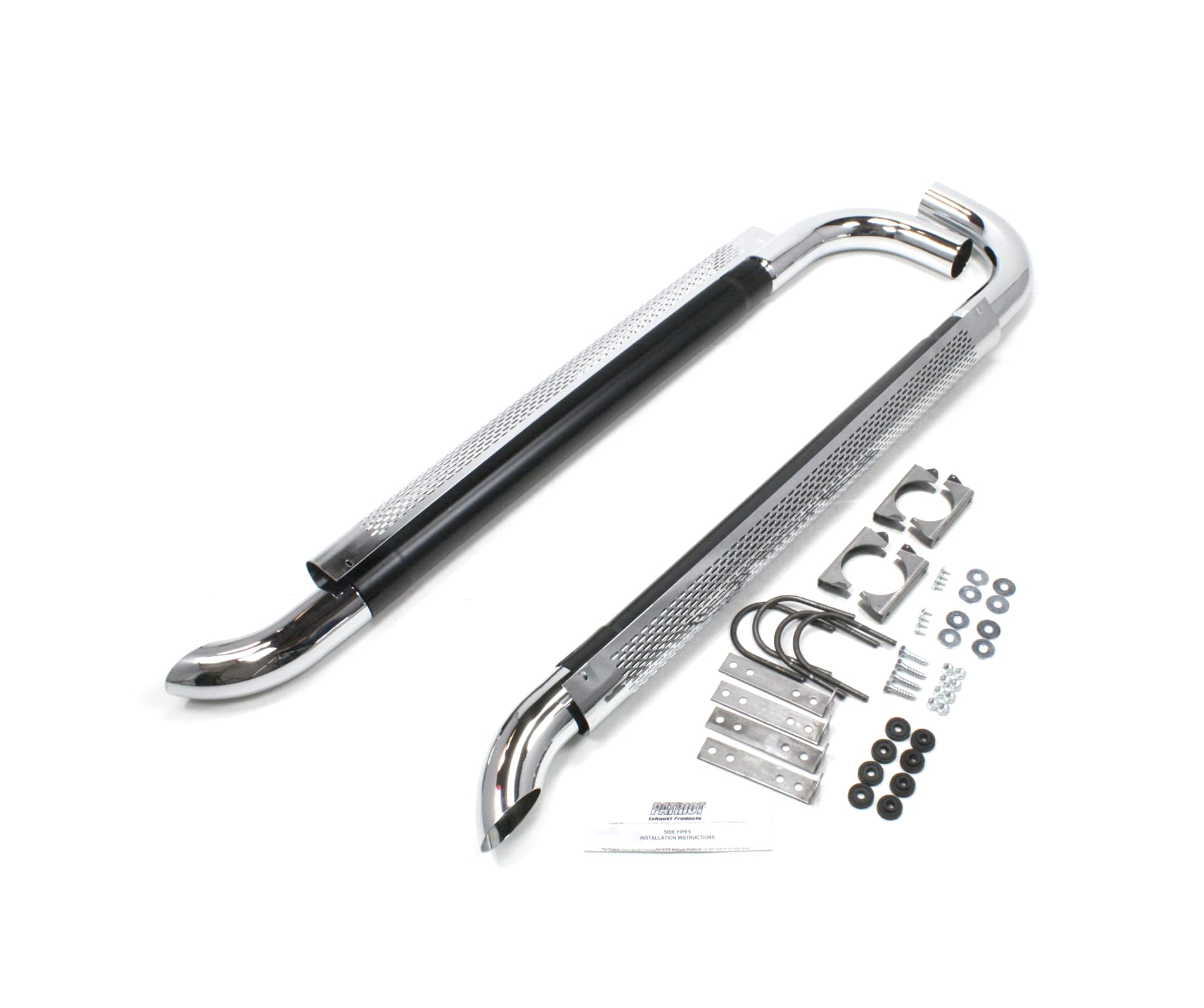 Patriot Exhaust H1050 Seitenauspuff, verchromt, 127 cm, silberfarben von Patriot