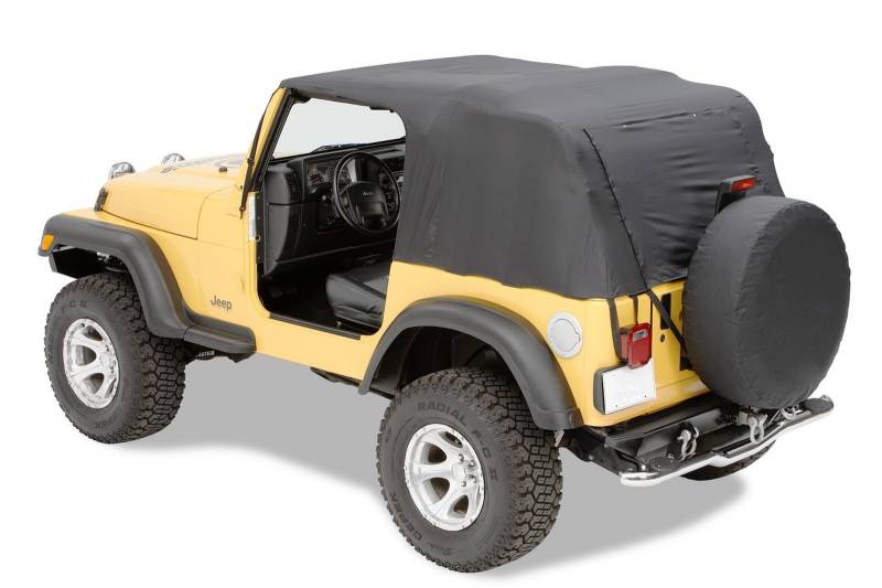 Pavement Ends by Bestop 56810-01 Black Emergency Top für 1976-1991 CJ7 und Wrangler von Pavement Ends