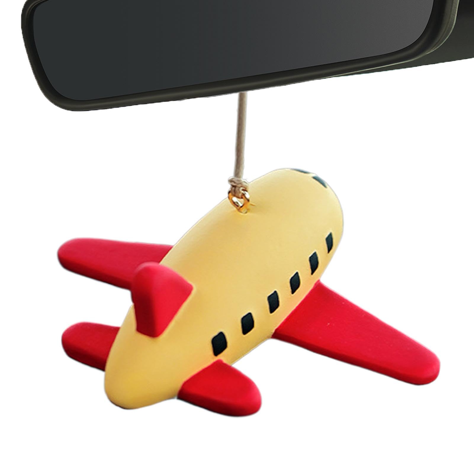 Pavsicgn Rückspiegelzubehör, Flugzeugauto -Ornament,Hangable Flugzeuganhänger für Auto | LKW hangable Dekorationen, Cartoon Auto Interior Charme für Fahrzeuge von Pavsicgn