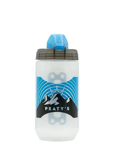 Peaty's x Fidlock Lockin Magnetische Fahrrad Trinkflasche mit Halter - 450 ml Trinkflasche für Fahrrad und Fidlock Halterung System, Premium-Alternative zu Halterung Getränkehalter, Twist & Release von Peaty's