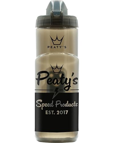 Peaty's x Fidlock Lockin Magnetische Fahrrad Trinkflasche mit Halter - 600 ml Trinkflasche für Fahrrad und Fidlock Halterung System, Premium-Alternative zu Halterung Getränkehalter, Twist & Release von Peaty's