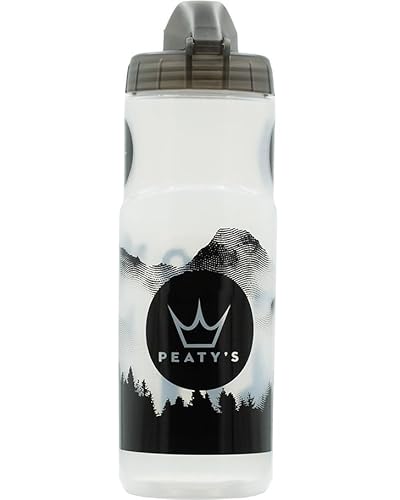 Peaty's x Fidlock Lockin Magnetische Fahrrad Trinkflasche mit Halter - 600 ml Trinkflasche für Fahrrad und Fidlock Halterung System, Premium-Alternative zu Halterung Getränkehalter, Twist & Release von Peaty's