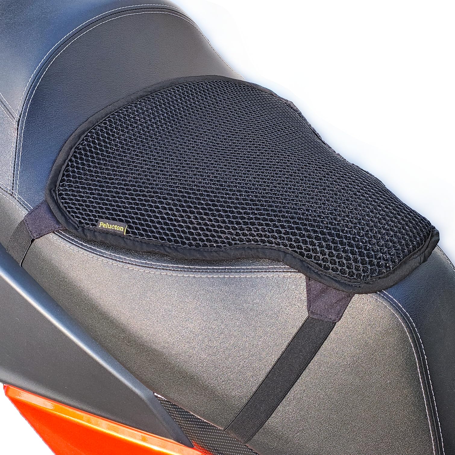 Pelucton Motorrad Roller kühlende Sitzbezug für Sonnenschutz, Btmungsaktives Mesh Motorroller Sitzkissen, Universal Antirutsch Moped Sattelschoner von Pelucton
