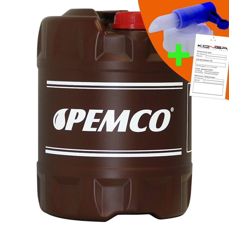 20 Liter PEMCO SAE 5W-30 iDrive 345 Motoröl +Ablasshahn Motorenöl Schmierung von Pemco
