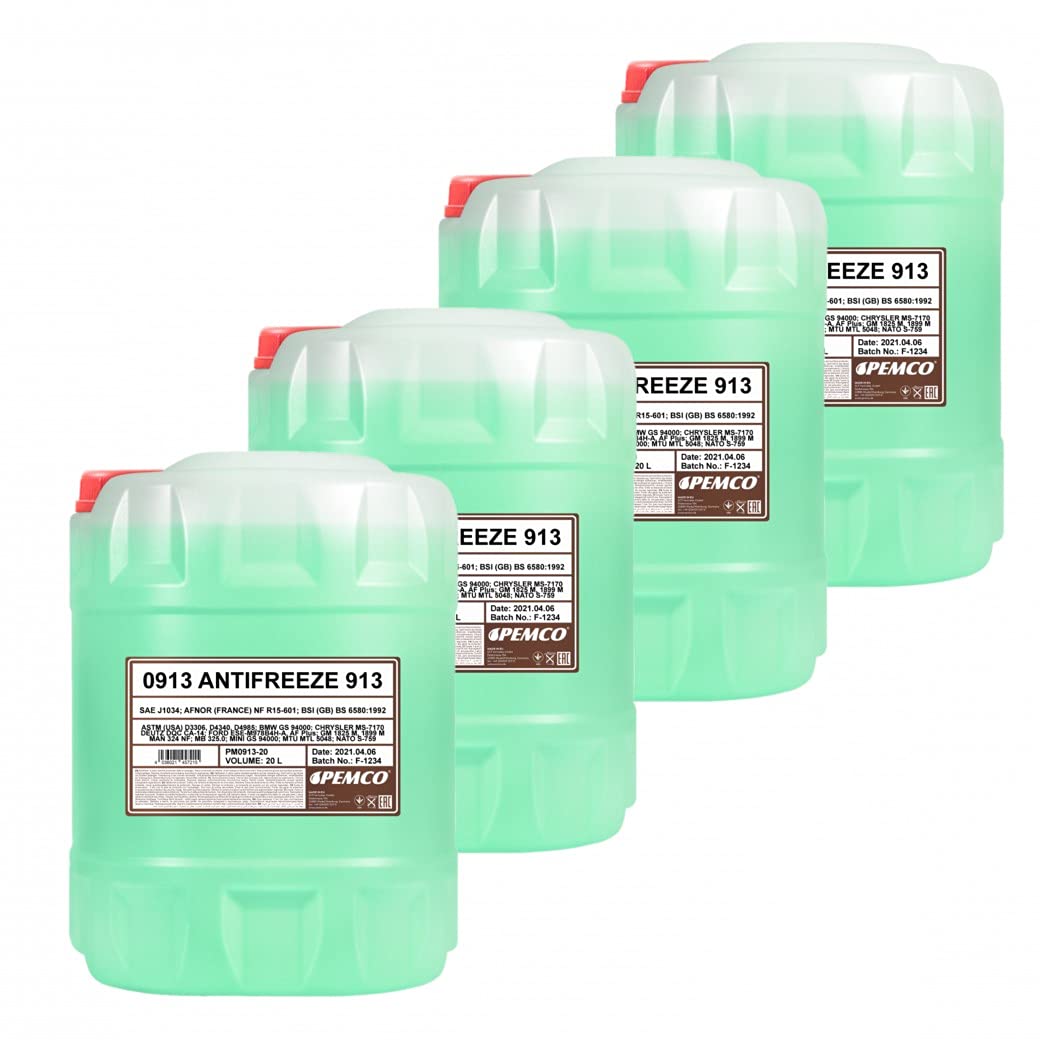 80 Liter PEMCO Antifreeze 913 Typ G13 Kühlerfrostschutz Fertiggemisch -40° von Pemco