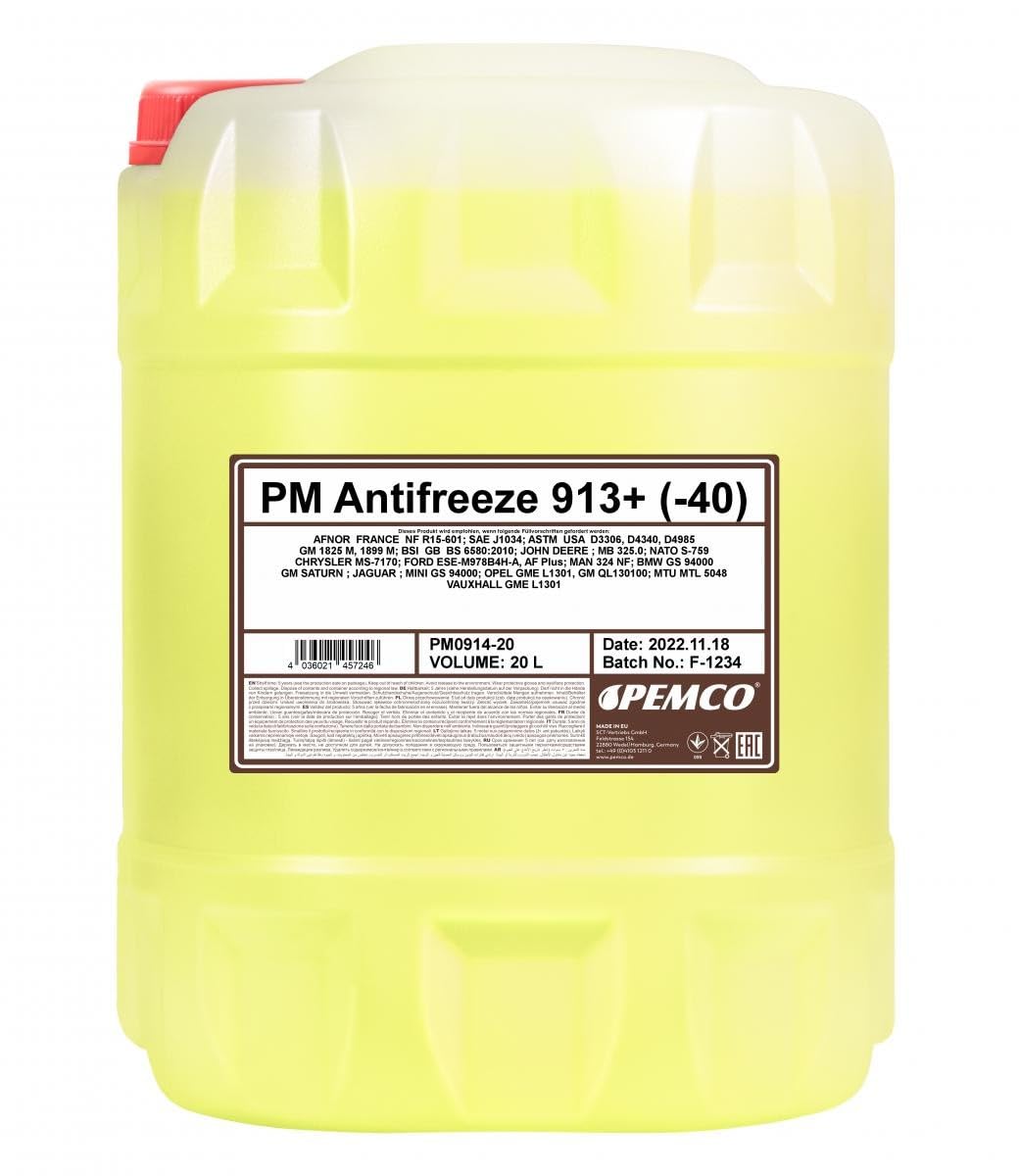 Antifreeze 913+ (-40) 20 Liter von Pemco